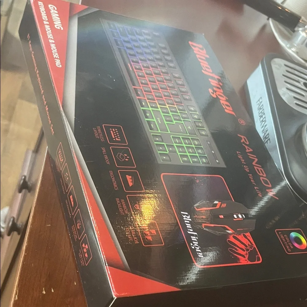 Rainbow Gaming Keyboard and Mouse Combo